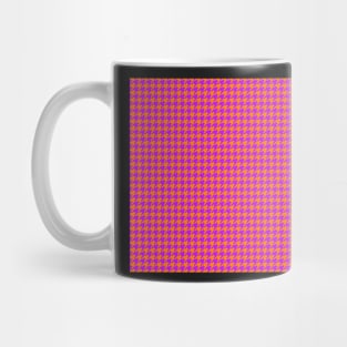 Orange and Purple Houndstooth Mug